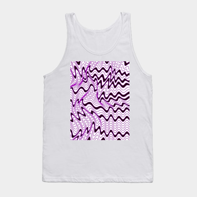 Zig Zag Abstract Tank Top by Minxylynx4